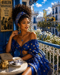 Harlem Renaissance — Art, Poetry, Music & Pride | Blue Heart Balcony Digital Art Print