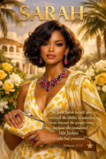 Sarah — By Faith She Received | Hebrews 11:11 Biblical Queen Digital Art Print