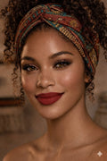 Title: Boho Soul — Natural Hair & Red Lip Glam | Melanin Beauty Digital Art Print